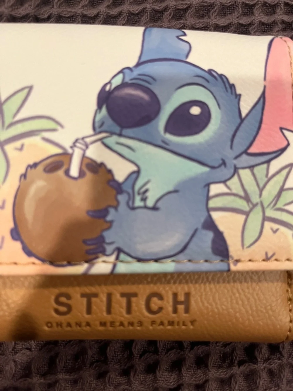 Loungefly Stitch Wallet - Blue, Tan & Pink